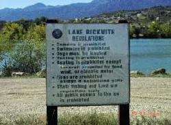Lake Beckwith sign